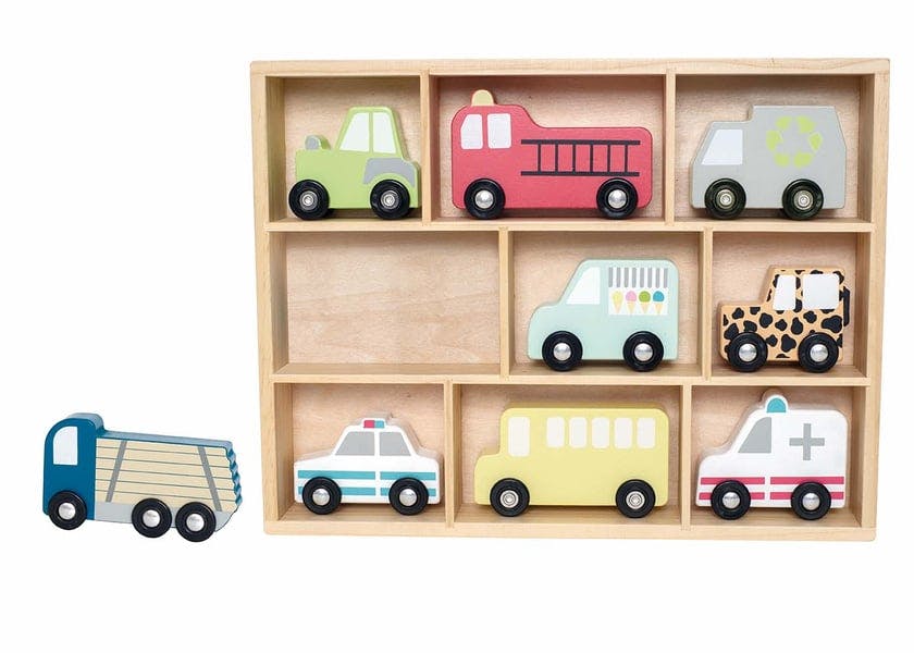 Shelfs with cars-image