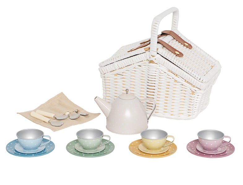 Tea service with basket-image