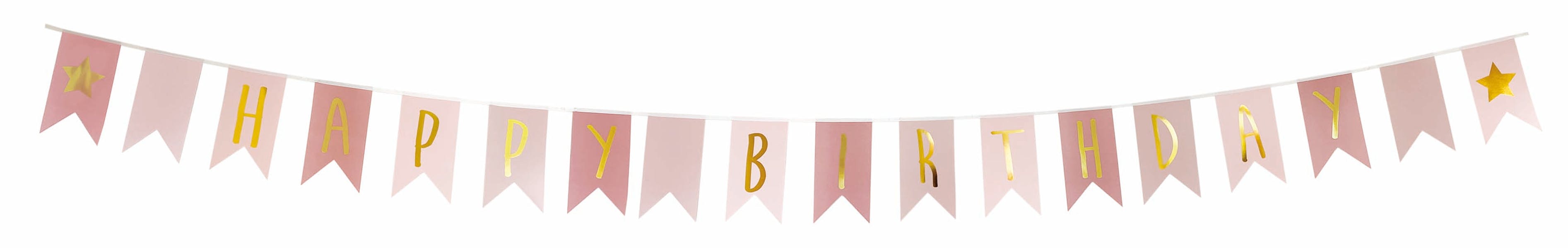 Pennant Happy Birthday - Pink-image